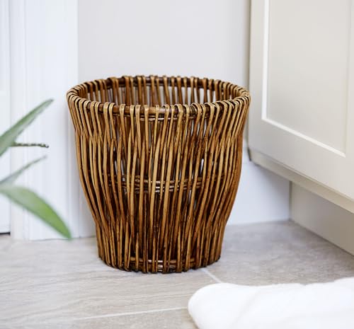 Household Essentials Reed Willow Waste Basket With Liner - Image 2