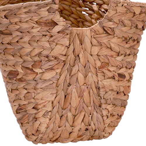 Household Essentials Tall Water Hyacinth Wicker Basket ML-4002 - Image 5