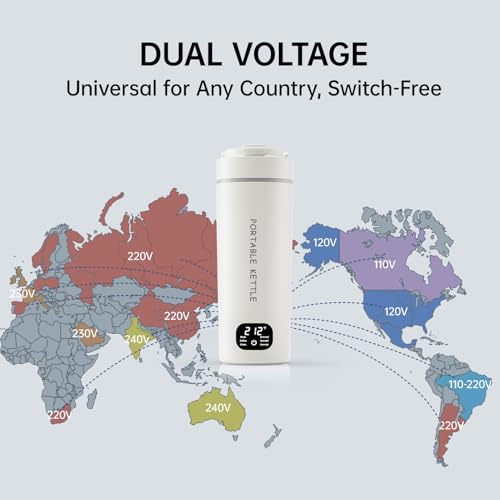 HOWDIANQY Portable Dual Voltage Electric Kettle 450ml - Image 3