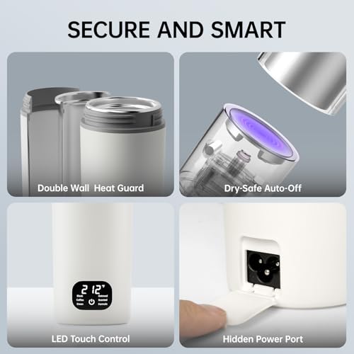 HOWDIANQY Portable Dual Voltage Electric Kettle 450ml - Image 5