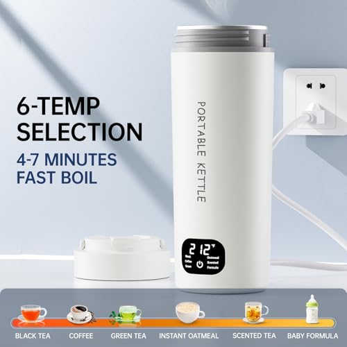 HOWDIANQY Portable Dual Voltage Electric Kettle 450ml - Image 2