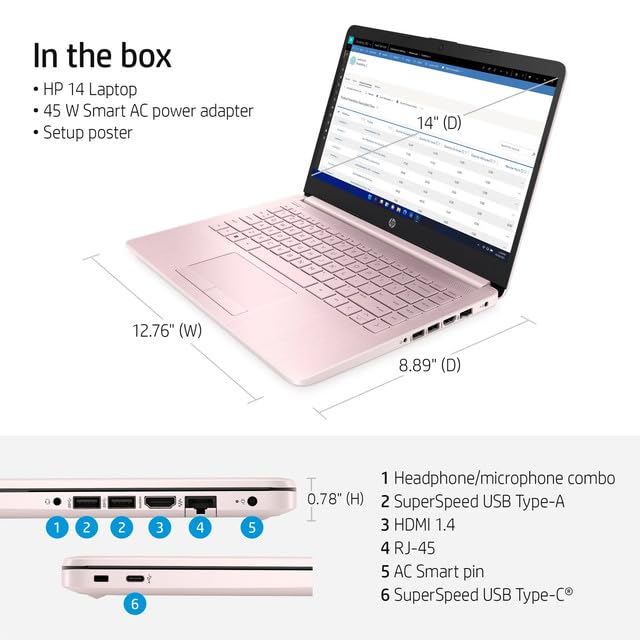 HP 14" HD Laptop | Back To School Edition - Image 4