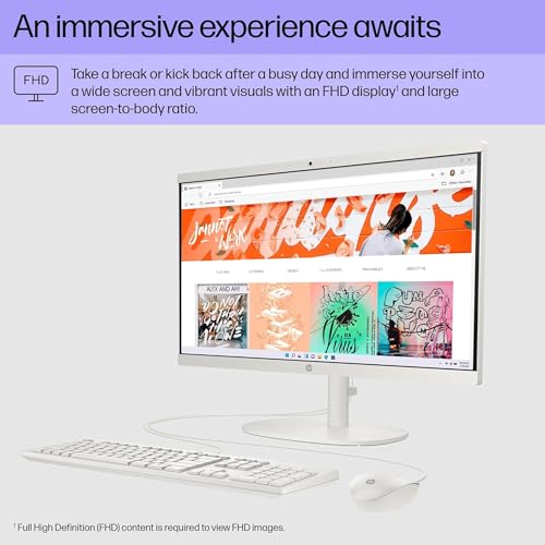HP 22 Inch All-in-One Desktop PC - Image 4