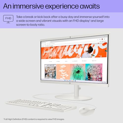 HP 22-Inch All-in-One Desktop PC, 22-dg0012 - Image 4