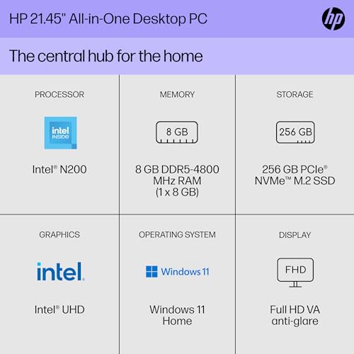 HP 22-Inch All-in-One Desktop PC, 22-dg0012 - Image 2