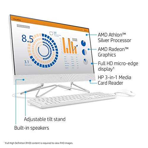 HP 24-Inch All-in-One Desktop, 8 GB RAM (24-dd0010) - Image 3