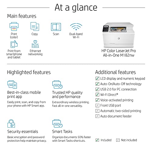 HP Color LaserJet Pro M182nw Wireless Printer (7KW55A) - Image 3
