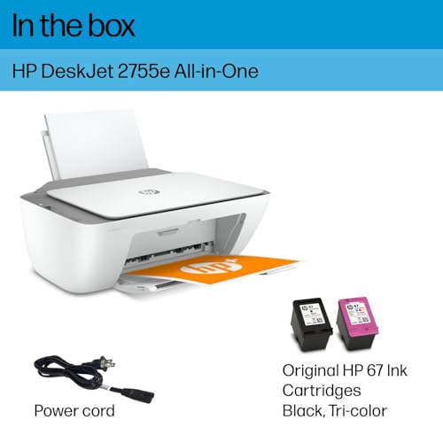 HP DeskJet 2755e Wireless Color Printer - Image 5