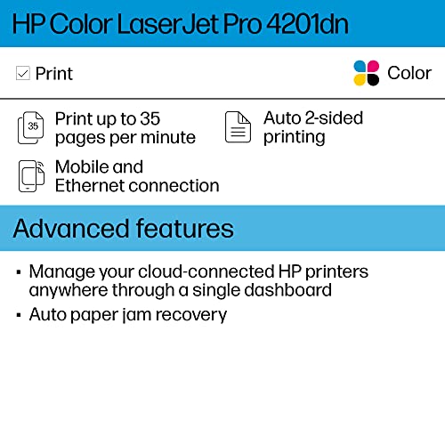 HP LaserJet Pro 4201dn Printer, Fast Printing - Image 3