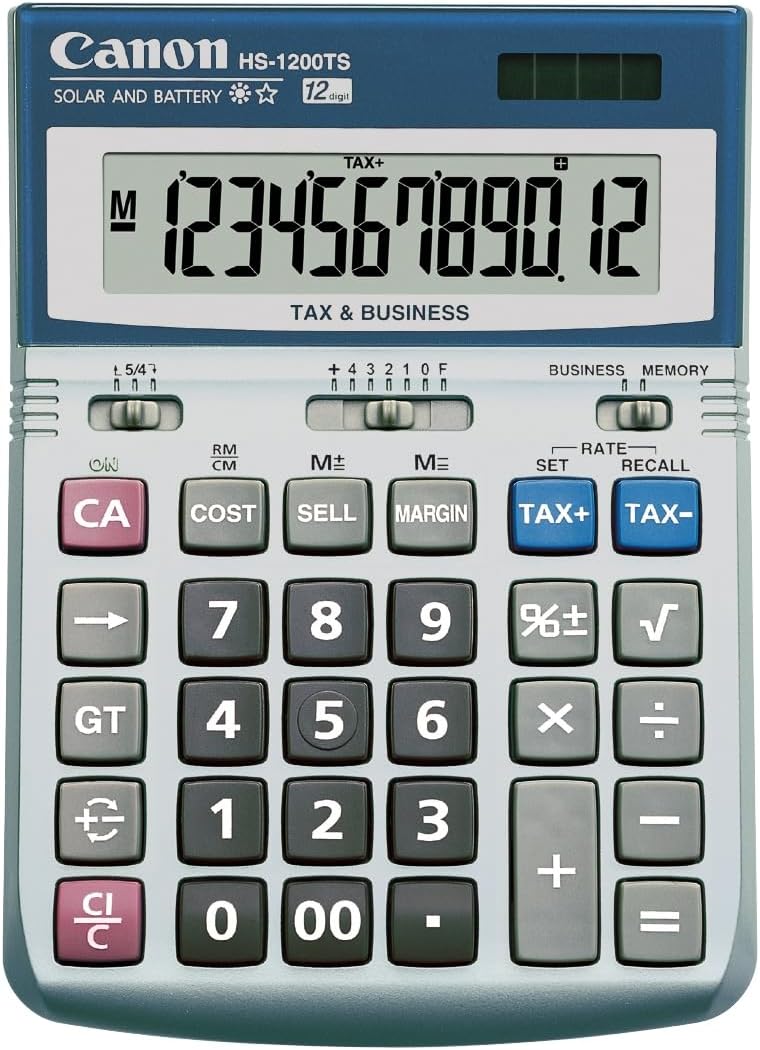 Canon HS-1200TS Business Calculator, Black