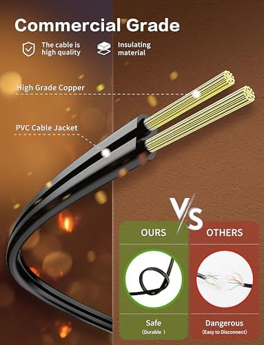 HslyT Outdoor LED Patio String Lights 100FT - Image 4