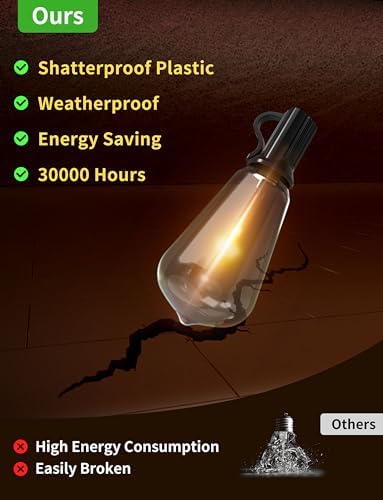 HslyT Outdoor LED Patio String Lights 100FT - Image 5