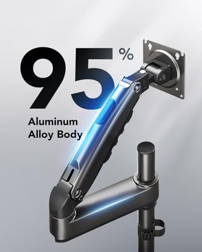 HUANUO Adjustable Single Monitor Arm Desk Mount - Image 5