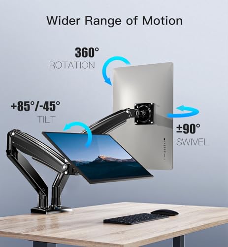 HUANUO Dual Monitor Arm For 13-35 Inch Screens - Image 4