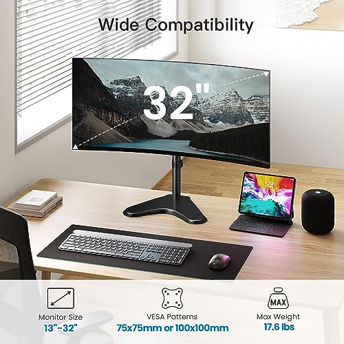 HUANUO Monitor Stand, Adjustable Desk Mount - Image 4