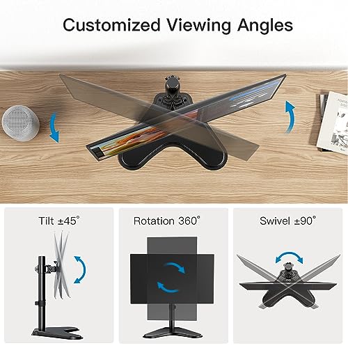 HUANUO Monitor Stand, Adjustable Desk Mount - Image 2