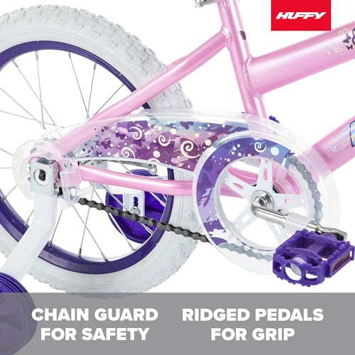 Huffy Illuminate Girls Bike With Training Wheels - Image 3