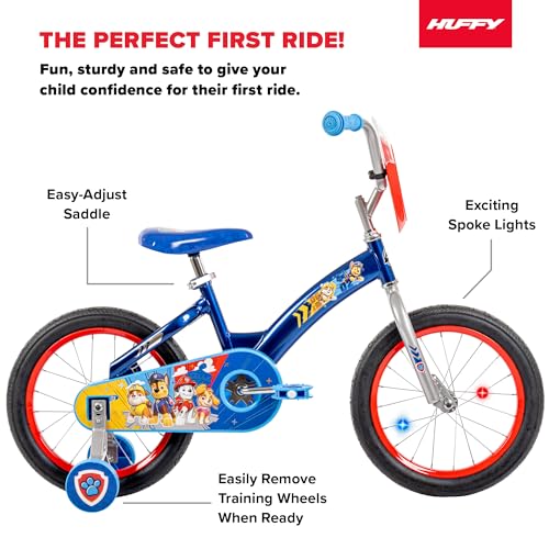 Huffy Paw Patrol Kids' Bikes With Training Wheels - Image 2