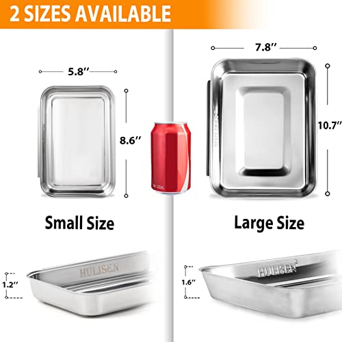 HULISEN Set Of 3 Stainless Steel Breading Pans - Image 4