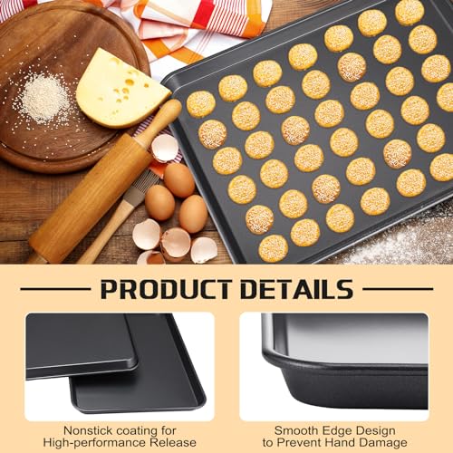 Hushee Baking Sheet Nonstick Bakeware Set, Dark Gray - Image 3