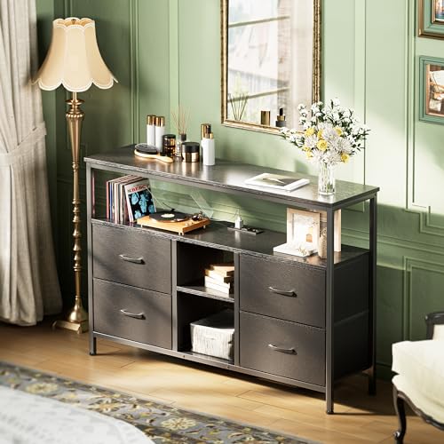 Huuger TV Stand Dresser With LED Lights - Image 4