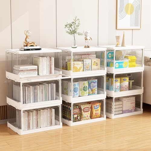 HYBRIDEAS Clear Stackable Storage Bins With Lids - Image 5