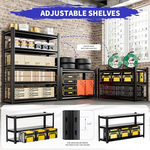 Hzdbhd Heavy Duty Adjustable Garage Storage Shelves - Image 5