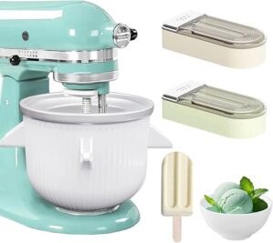 Aligat Ice Cream Maker Attachment, 2 Quart Bowl