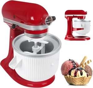 Kltchonald Ice Cream Maker Attachment For Kitchenaid Mixer