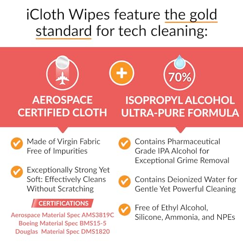 iCloth Computer & Electronics Cleaning Wipes 24-Pack - Image 5