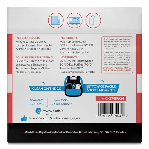 iCloth Computer & Electronics Cleaning Wipes 24-Pack - Image 2