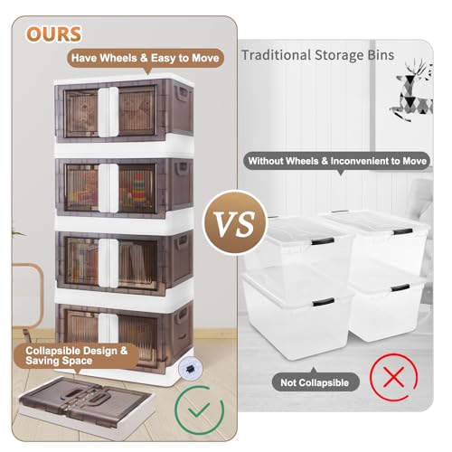 Idle Way Storage Bins With Lids, 4 Pack - Image 4