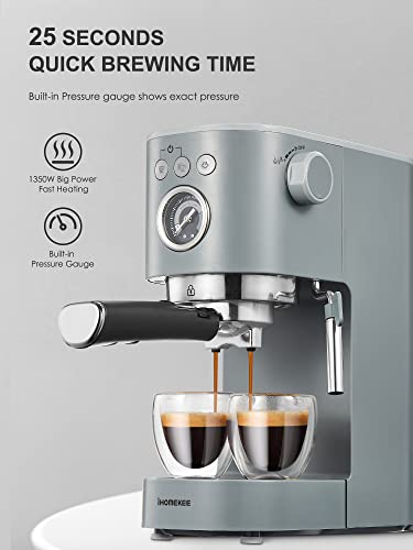 Ihomekee Espresso Machine With Milk Frother - Image 3