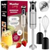 Mueller Immersion Blender Handheld – 8 Speed Stainless