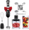 FKN Immersion Blender With 4 Blades, 8 Speed