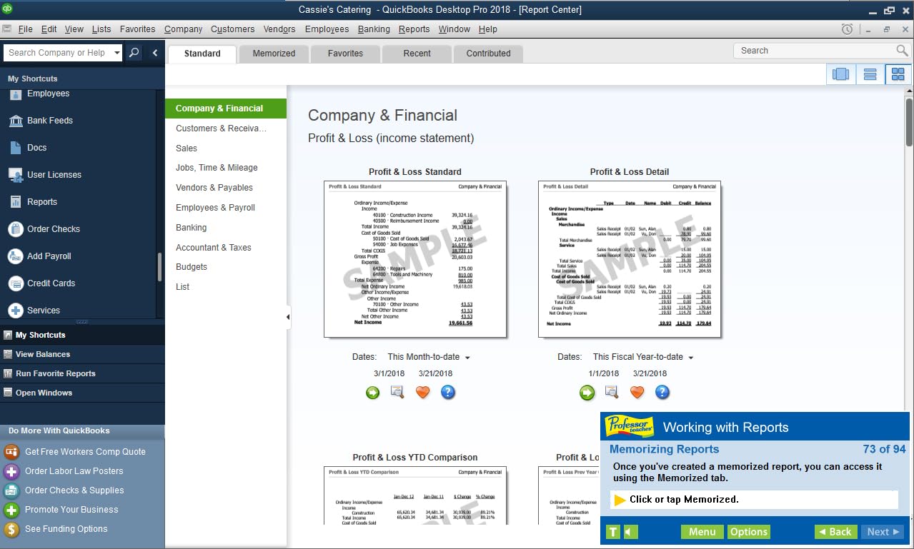 Individual Software QuickBooks 2018 Tutorial Set Download - Image 4