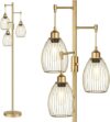 Torondo Industrial Gold Tree Floor Lamp, 800 Lumens