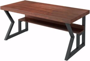 Generic Industrial Style Solid Wood Computer Desk (300x120x75cm)