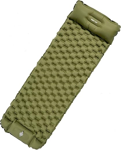 Night Cat Inflatable Sleeping Pad With Pillow
