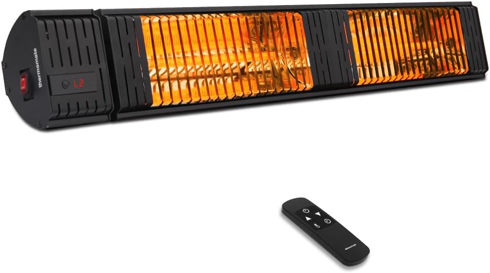 thermomate Infrared Electric Patio Heater, 3000W Carbon Fiber