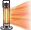 SereneLife Infrared Electric Patio Heater, 900W (Silver)