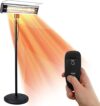 SereneLife Infrared Electric Patio Heater, Portable Stand, 1500 W
