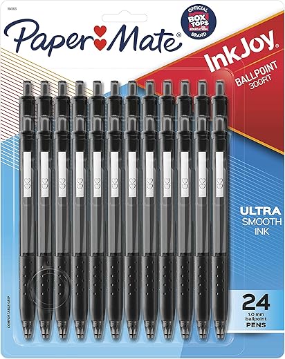 Paper Mate InkJoy 300RT Retractable Ballpoint Pens, Black