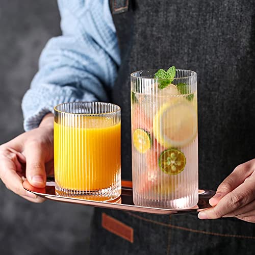 INSETLAN Vintage Origami Style Glass Cups Set - Image 3
