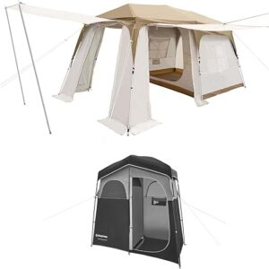 KingCamp Instant Cabin Tent With 3 Awnings