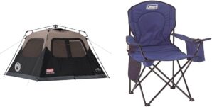 Coleman Instant Setup Weatherproof Camping Tent Bundle