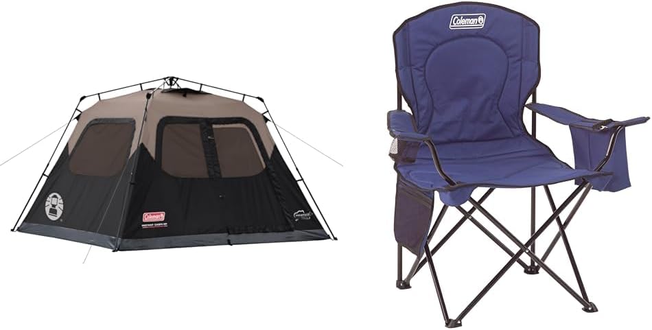 Coleman Instant Setup Weatherproof Camping Tent Bundle
