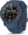 Garmin Instinct Crossover Solar Hybrid Smartwatch, Tidal Blue