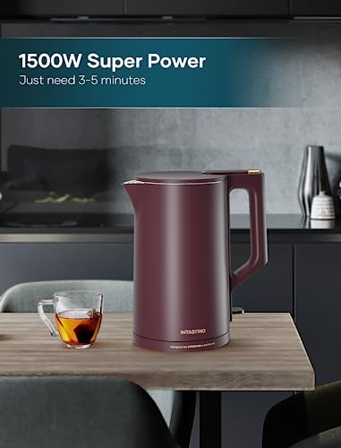 intasting Electric Kettle 100% Stainless Steel 1500W - Image 4
