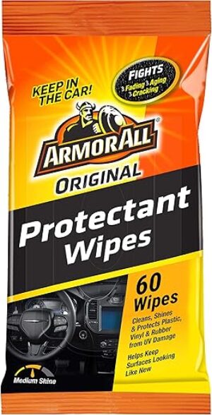 Armor All Interior Car Protectant Wipes, UV Protection